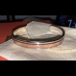 Rare James Avery silver & copper bracelet cuff